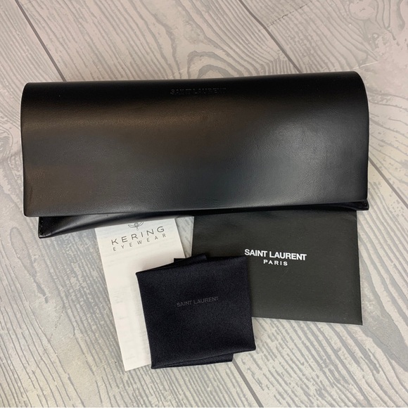 Saint Laurent Mink Fur Classic 11 Shields Gold Tone Sunglasses main image 7
